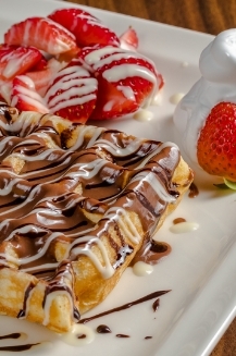 Strawberry Field Waffle